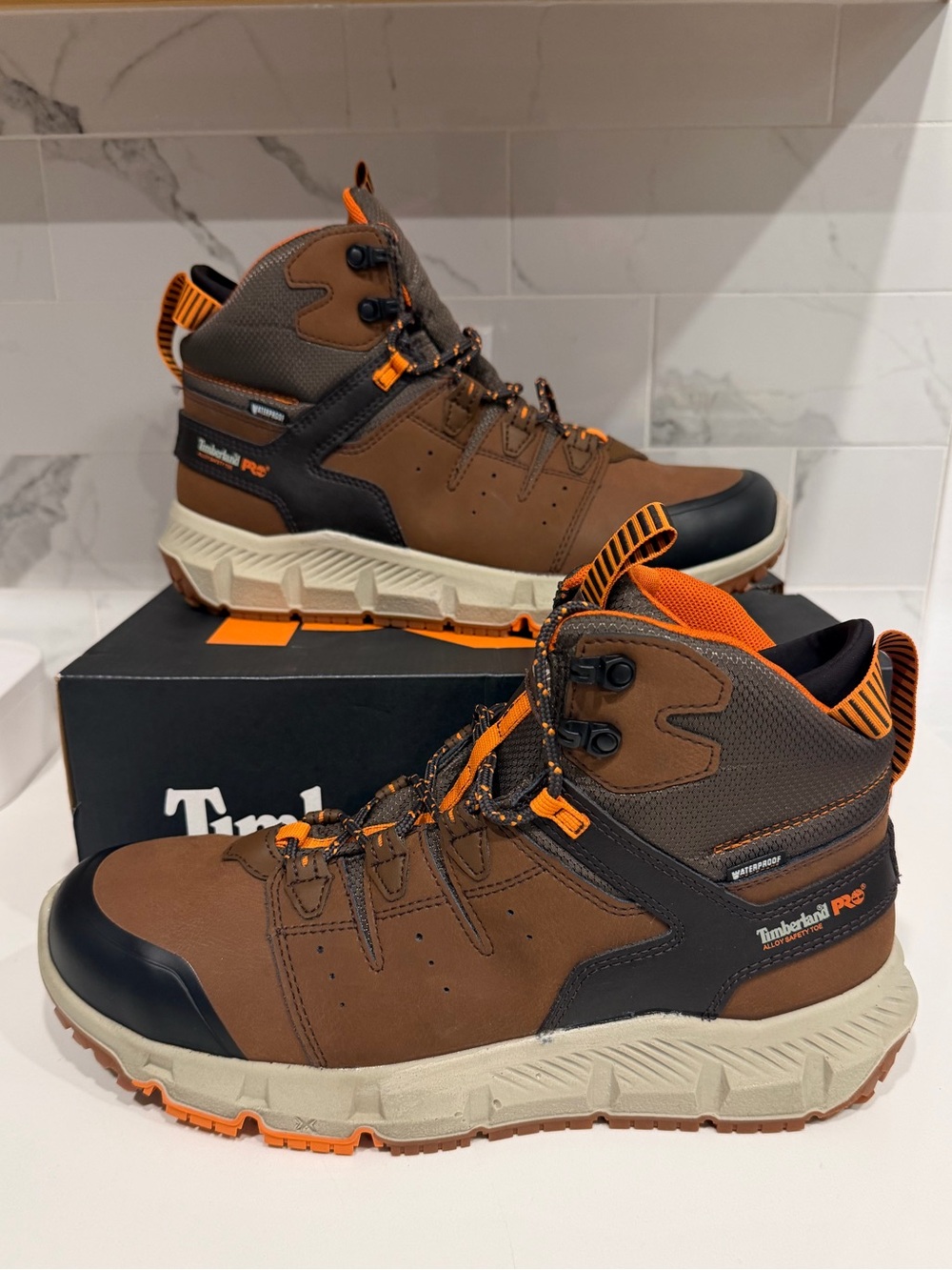Timberland PRO Tempe 6" Waterproof Work Boot Alloy Safety Toe Men’s Size 12 NIB!